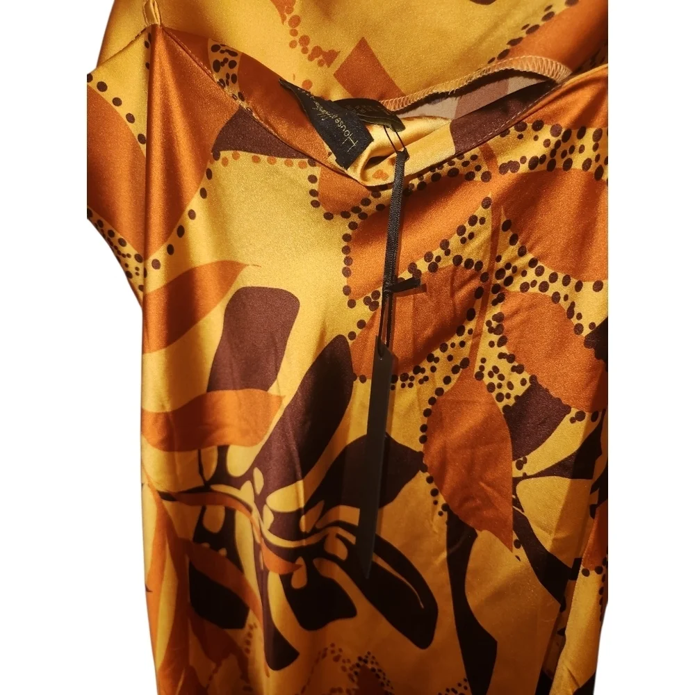 House of Harlow 1960 Gold and Brown Maxi Dress - Picture 8 of 9